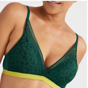 Knix Green Lace Bra